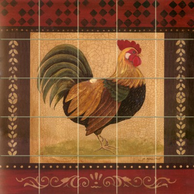 Art Mural Ceramic Rooster Backsplash Decor Tile #142   181153607657